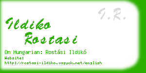 ildiko rostasi business card