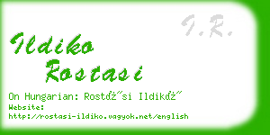 ildiko rostasi business card